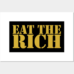 Eat The Rich, Gold Posters and Art